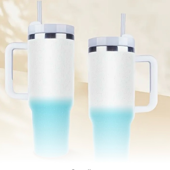 Stainless Steel Insulated Leakproof Tumbler with Straw- Gradient Color- NIP - Picture 4 of 5